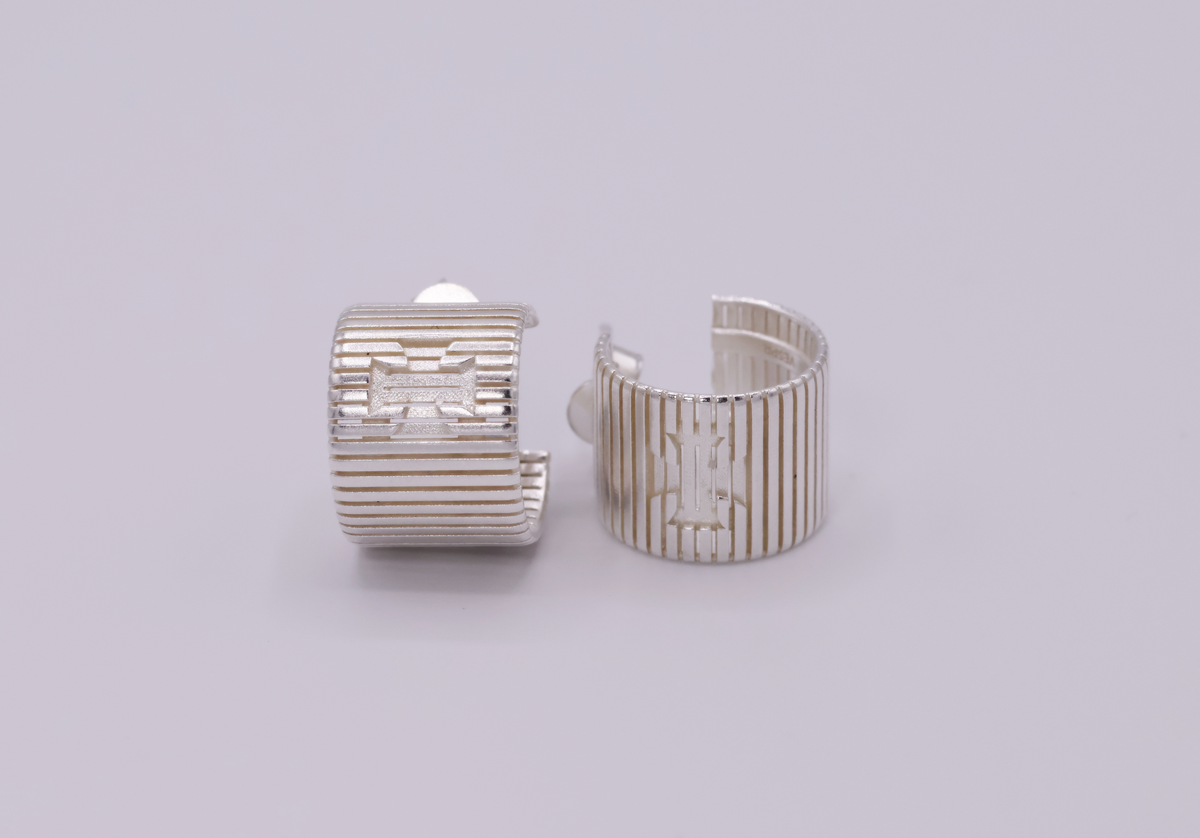 Rhythm Sterling Silver Stud Earrings