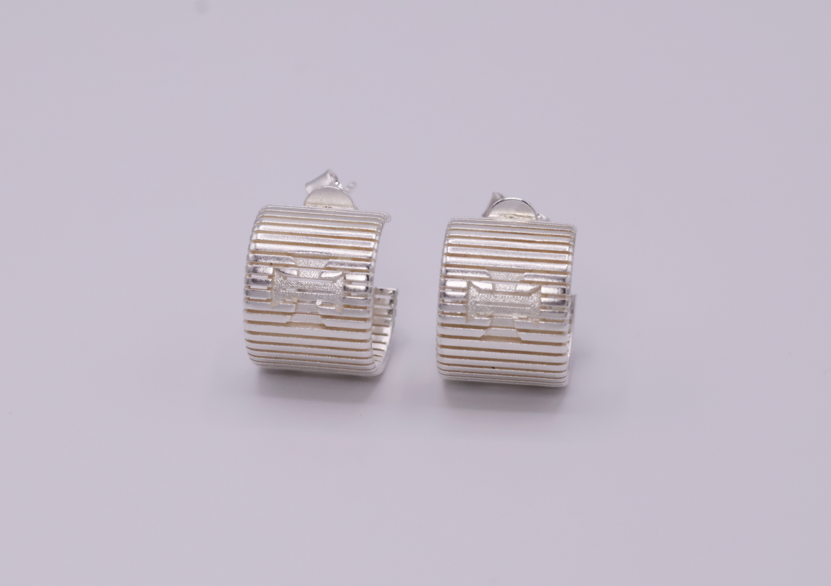 Rhythm Sterling Silver Stud Earrings