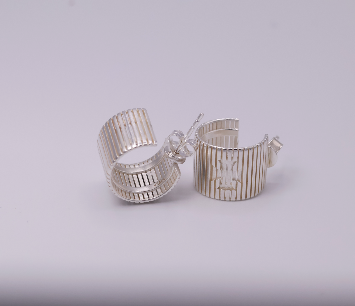 Rhythm Sterling Silver Stud Earrings