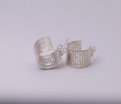 Rhythm Sterling Silver Stud Earrings