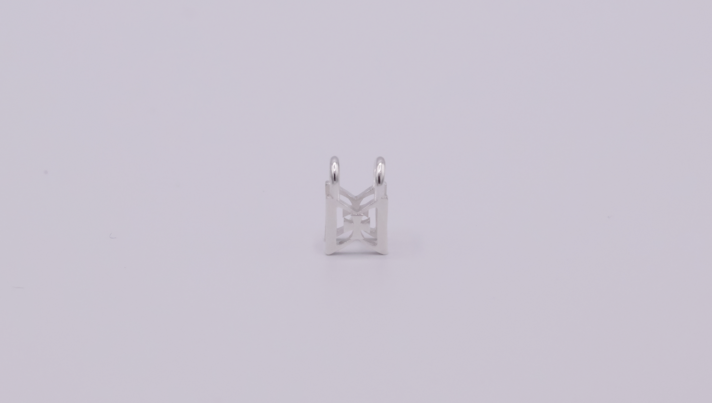 Trace Sterling Silver Clip-on Earring