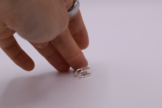 Trace Sterling Silver Clip-on Earring