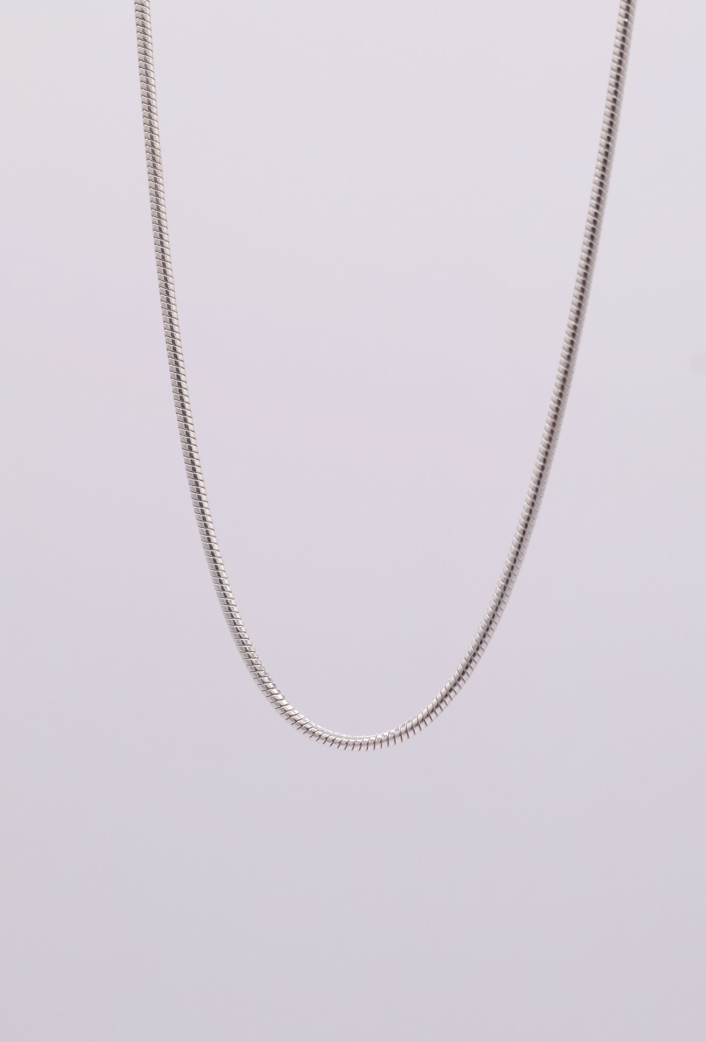 Snake Chain Sterling Silver Necklace