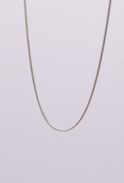 Snake Chain Sterling Silver Necklace