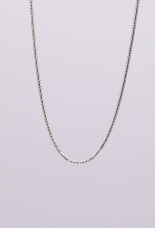 Snake Chain Sterling Silver Necklace