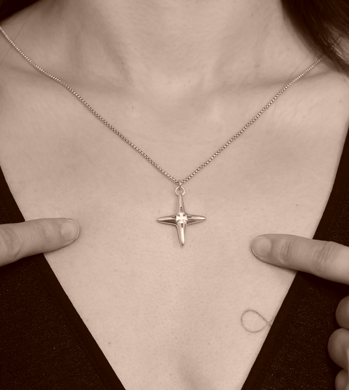 Star Sterling Silver Pendant