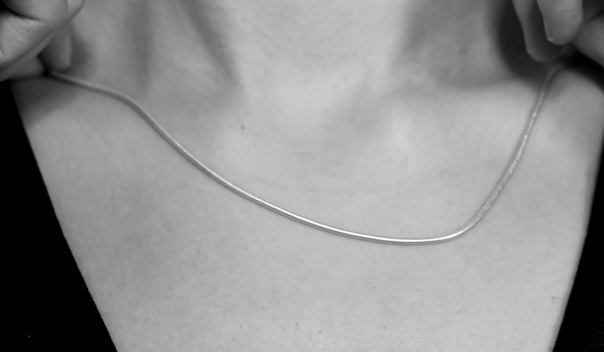Snake Chain Sterling Silver Necklace