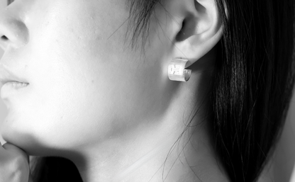 Rhythm Sterling Silver Stud Earrings