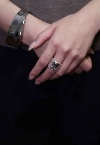 Rhythm II Sterling Silver Ring